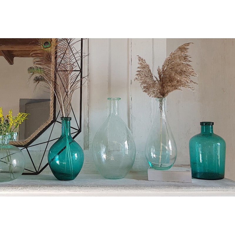 Vase bulle en verre teinté H30 cm | Deco-Delight.com