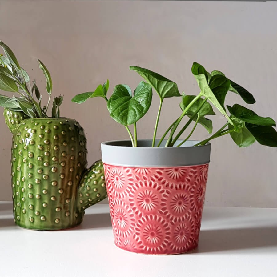 Cache-pot fleurs de pissenlit H12.5 cm | Deco-Delight.com