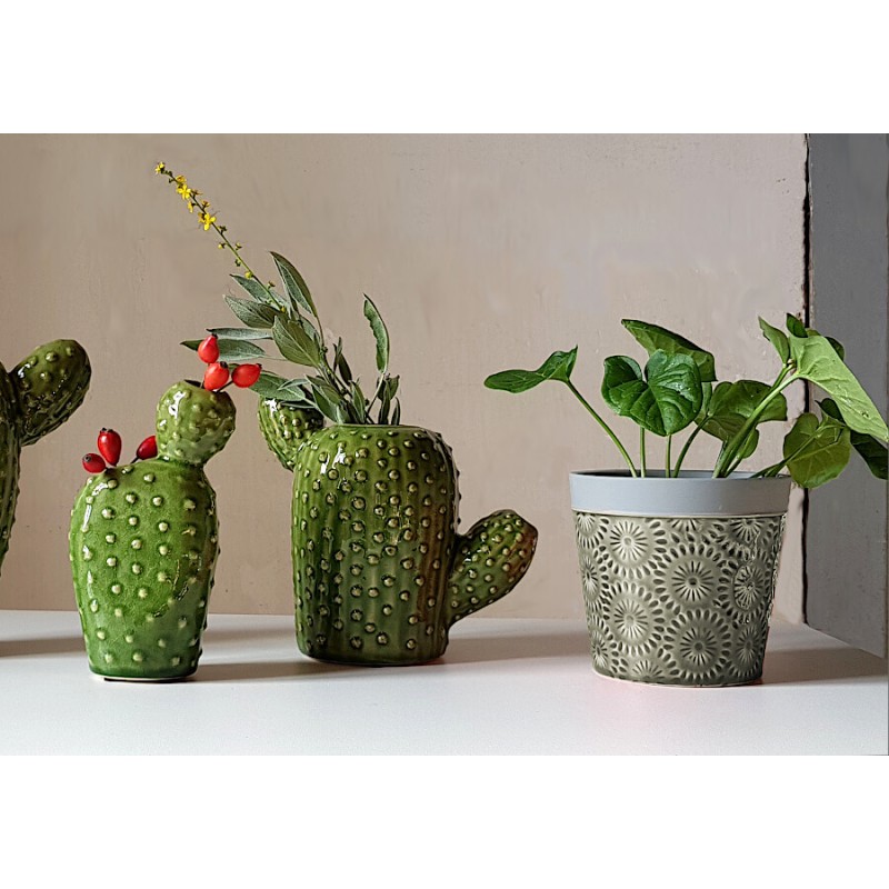 Cache-pot fleurs de pissenlit H12.5 cm | Deco-Delight.com