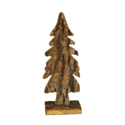 Sapin de Noël bois pailleté déco  | Deco-Delight.com