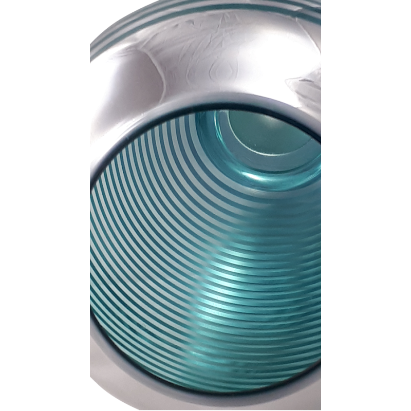 Vase lignes turquoises et argentées  | Deco-Delight.com Vase lignes turquoises et argentées  | Deco-Delight.com