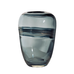 Vase bleu gris effet Voie lactée H20,5 cm | Deco-Delight.com
