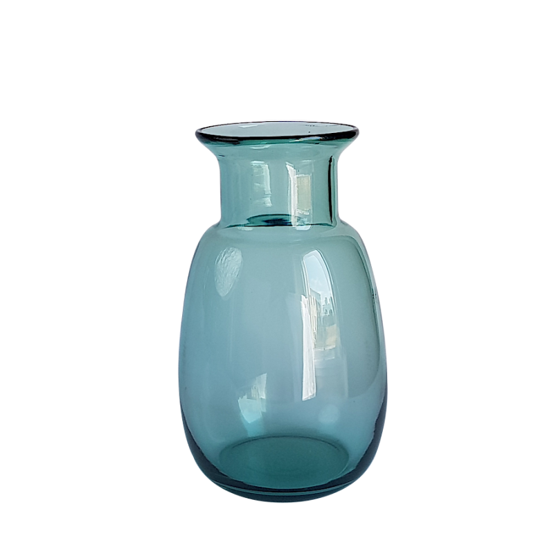 Vase verre bleu style scandinave  | Deco-Delight.com Vase verre bleu style scandinave  | Deco-Delight.com