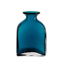 Vase flacon en verre bleu intense  | Deco-Delight.com