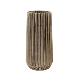 Vase plissé style origami H25 | Deco-Delight.com