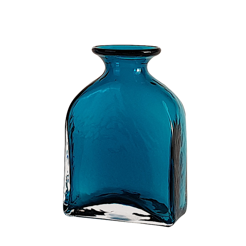 Vase flacon en verre bleu intense  | Deco-Delight.com Vase flacon en verre bleu intense  | Deco-Delight.com