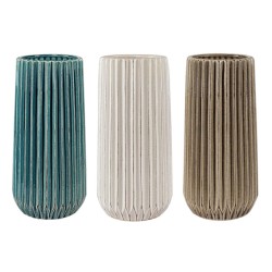 Vase plissé style origami H25 | Deco-Delight.com