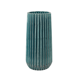 Vase plissé style origami H25 | Deco-Delight.com