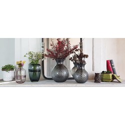Vase bleu gris effet voie lactée  | Deco-Delight.com