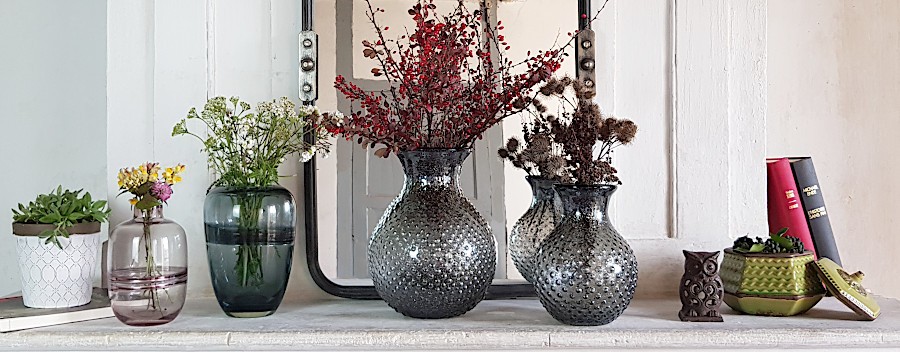 Vase bleu gris effet voie lactée | Deco-Delight.com Vase bleu gris effet voie lactée | Deco-Delight.com