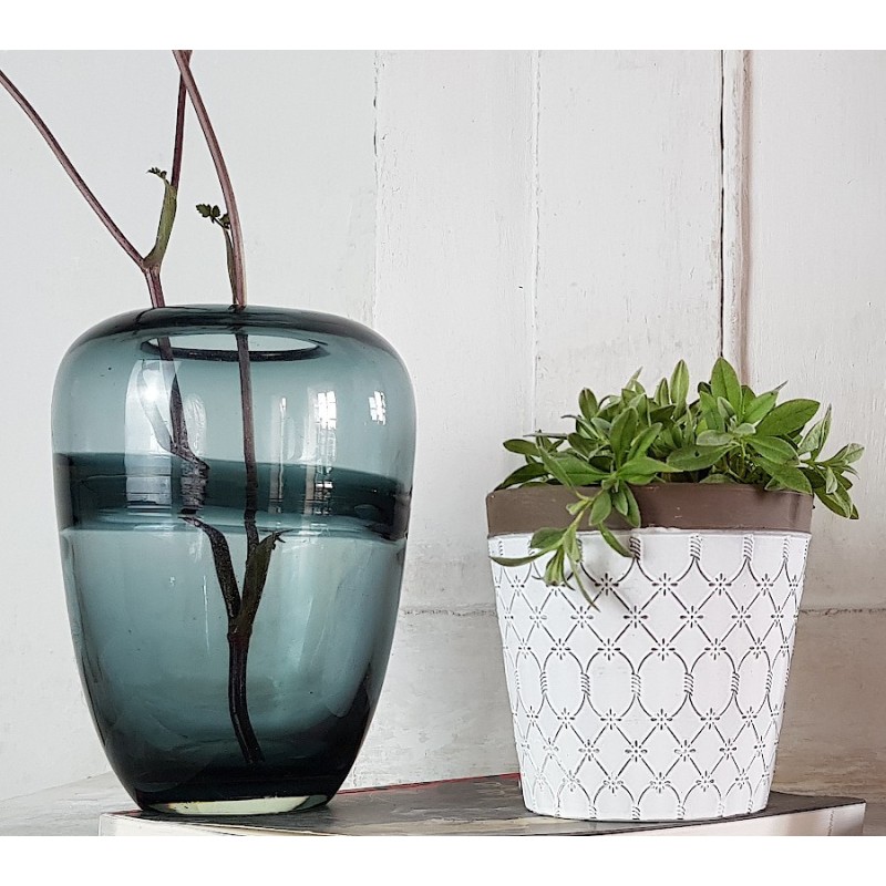 Vase bleu gris effet voie lactée  | Deco-Delight.com Vase bleu gris effet voie lactée  | Deco-Delight.com