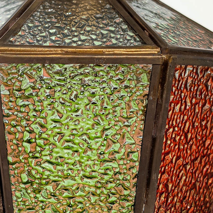 Suspension verre et métal style Tiffany D20 cm | Deco-Delight.com