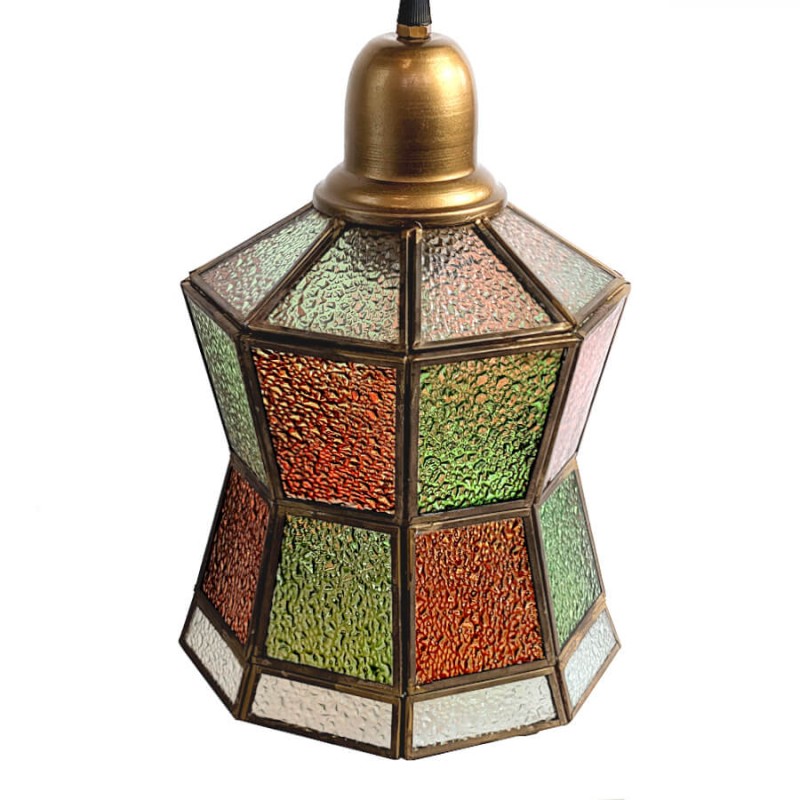 Suspension verre et métal style Tiffany D20 cm | Deco-Delight.com