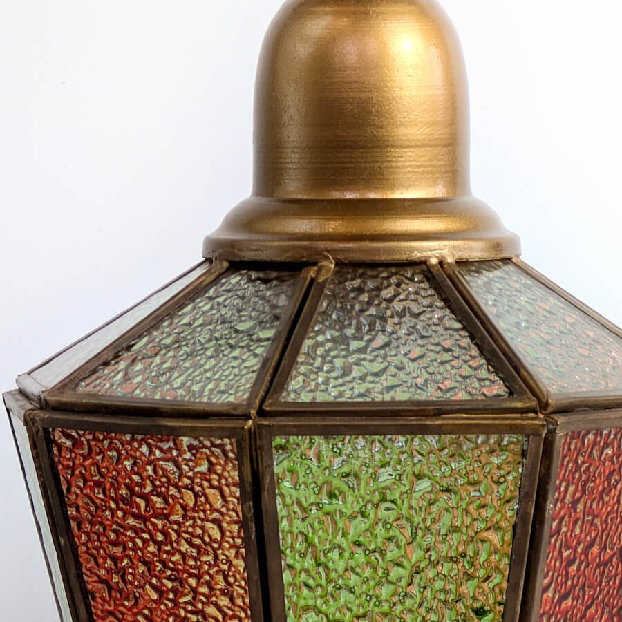 Suspension verre et métal style Tiffany D20 cm | Deco-Delight.com