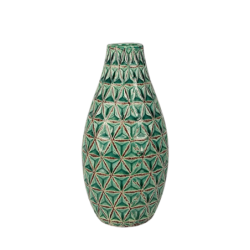 Vase ethnique turquoise H25 en céramique  | Deco-Delight.com