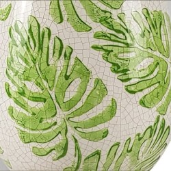 Vase feuille monstera exotique H21  | Deco-Delight.com
