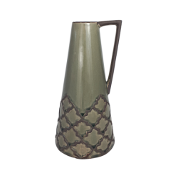 Pichet terre cuite motifs vert de gris H29  | Deco-Delight.com