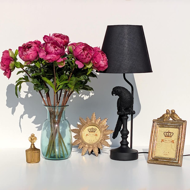 Vase verre bleu style scandinave H24 cm | Deco-Delight.com