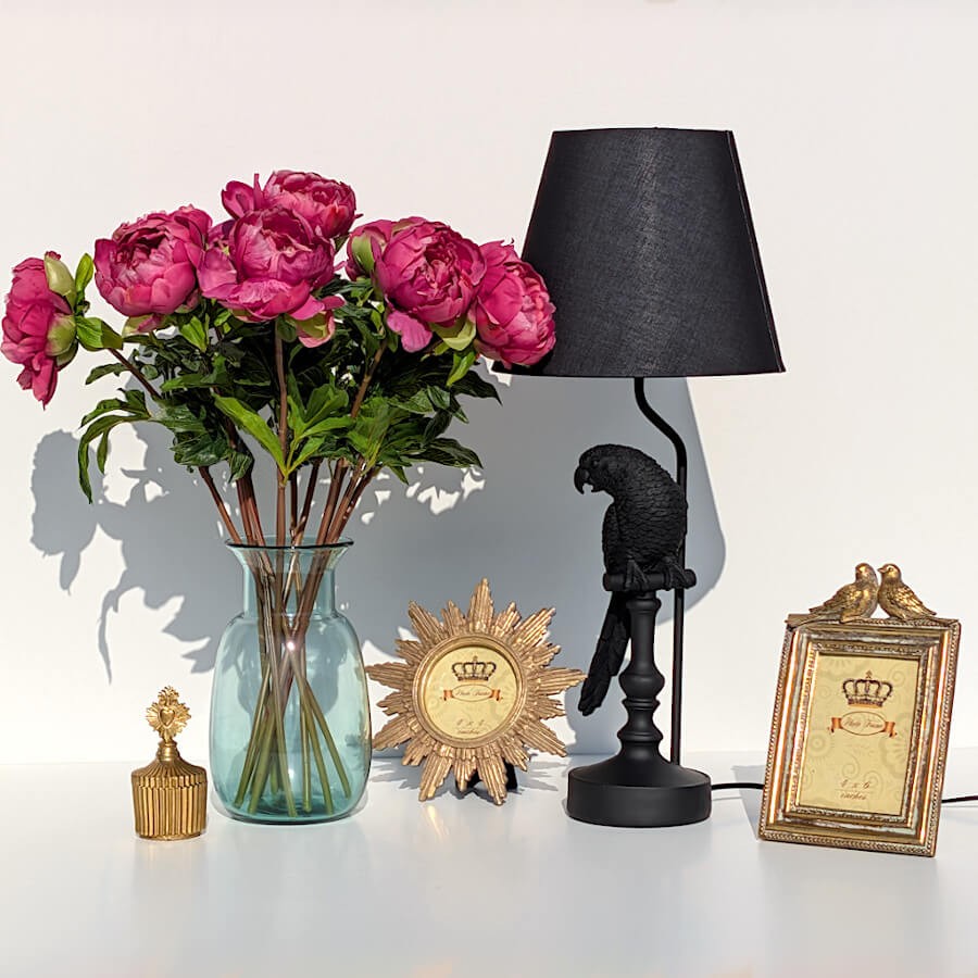 Vase verre bleu style scandinave H24 cm | Deco-Delight.com