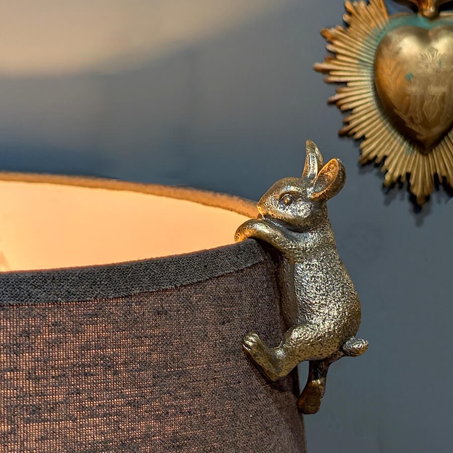 Figurine Lapin à Suspendre Résine pour Abat-jour & Vase | Deco-Delight