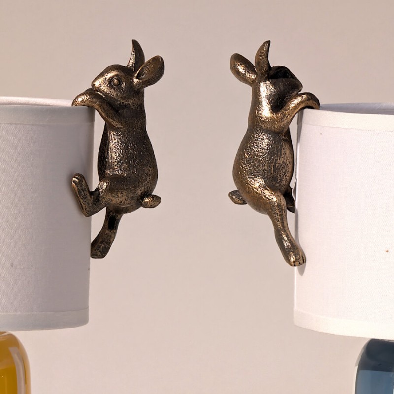 Figurine Lapin à Suspendre Résine pour Abat-jour & Vase | Deco-Delight