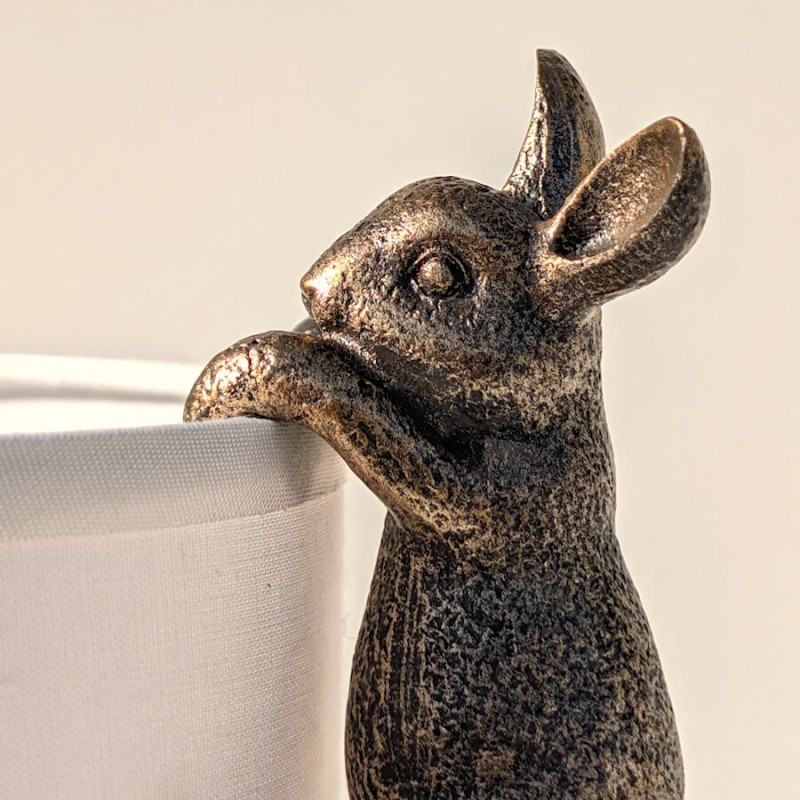Figurine Lapin à Suspendre Résine pour Abat-jour & Vase | Deco-Delight
