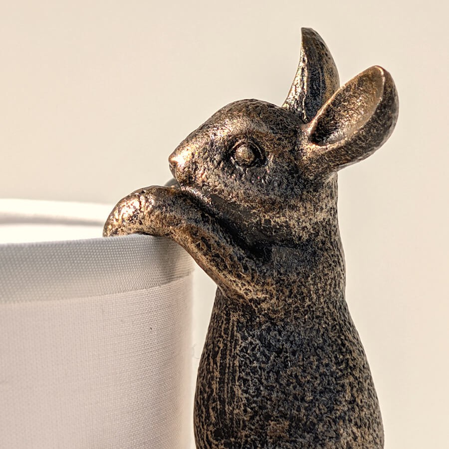 Figurine Lapin à Suspendre Résine pour Abat-jour & Vase | Deco-Delight