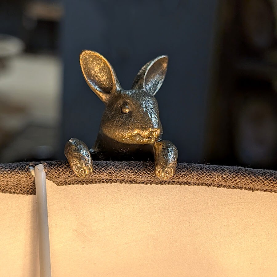 Figurine Lapin à Suspendre Résine pour Abat-jour & Vase | Deco-Delight