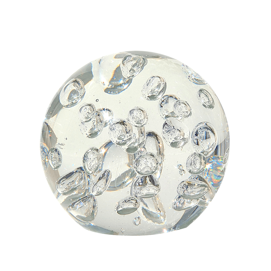 Presse-papier verre soufflé bulles D9 | Deco-Delight.com