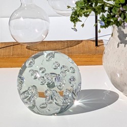 Presse-papier verre soufflé bulles D9 | Deco-Delight.com