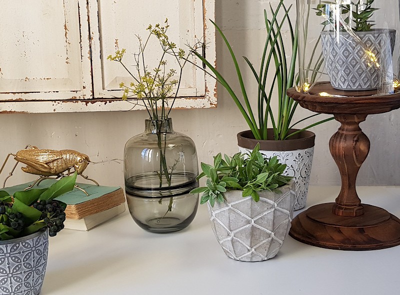Cache-pot ciment motifs ananas H10.5 | Deco-Delight.com Cache-pot ciment motifs ananas H10.5 | Deco-Delight.com