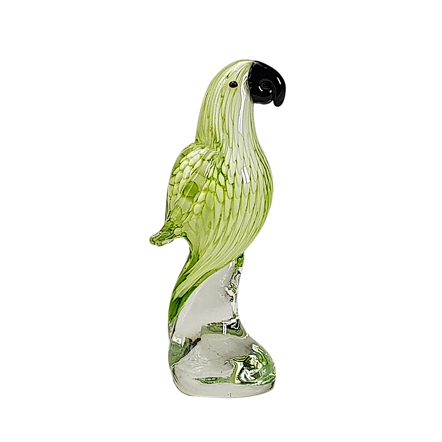 Perroquet vert en verre soufflé H18.5 | Deco-Delight.com Perroquet vert en verre soufflé H18.5 | Deco-Delight.com