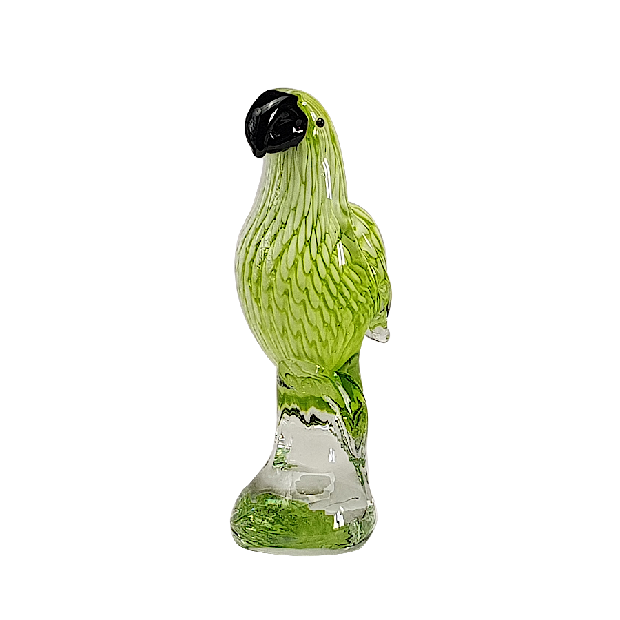 Perroquet vert en verre soufflé H18.5 | Deco-Delight.com Perroquet vert en verre soufflé H18.5 | Deco-Delight.com