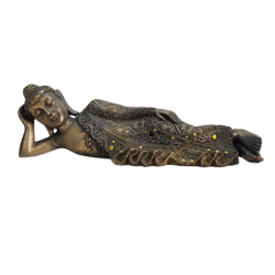 Bouddha doré Parinirvana en résine L43  | Deco-Delight.com