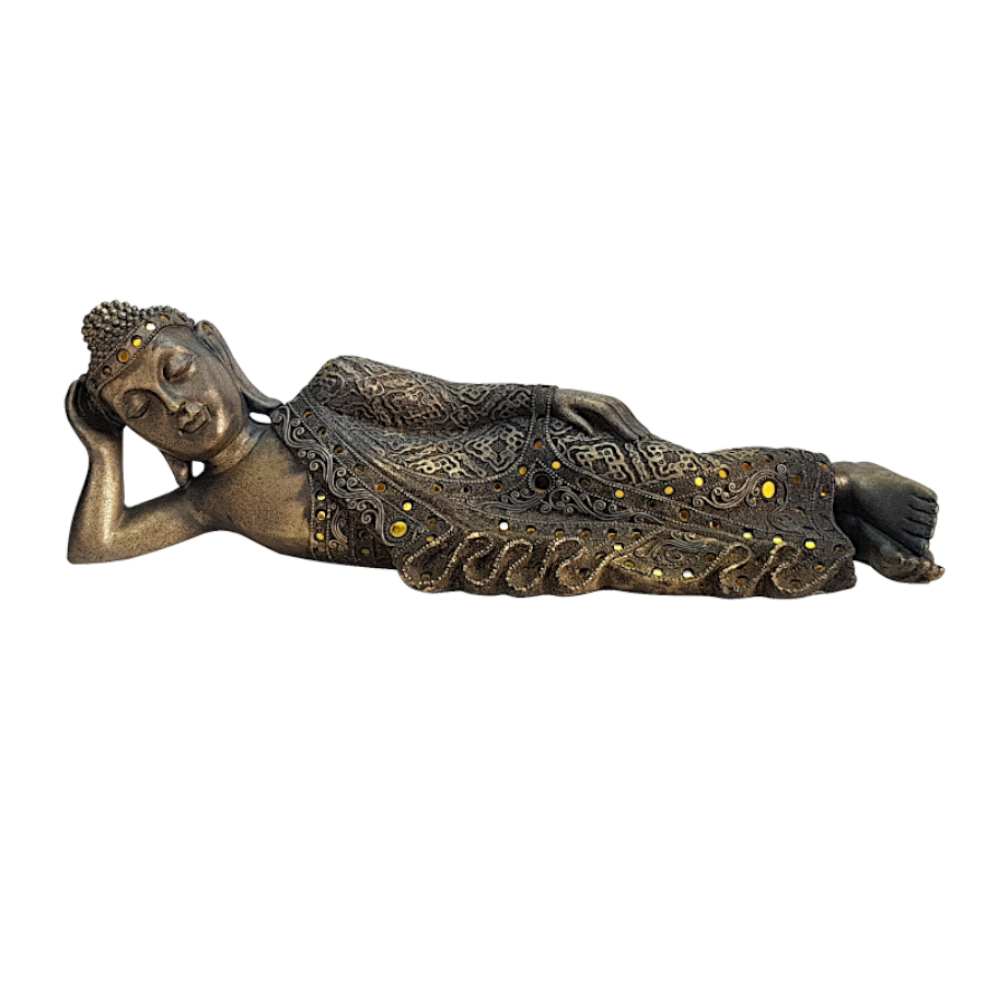 Bouddha doré Parinirvana en résine L43 | Deco-Delight.com Bouddha doré Parinirvana en résine L43 | Deco-Delight.com