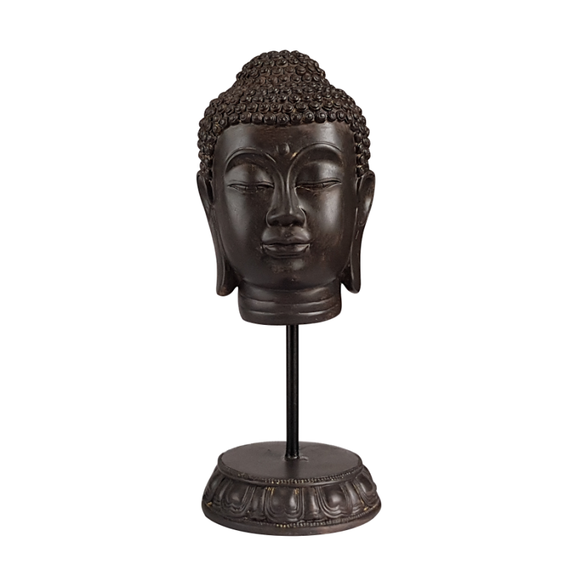 Tête de Bouddha en résine H34 déco zen  | Deco-Delight.com Tête de Bouddha en résine H34 déco zen  | Deco-Delight.com
