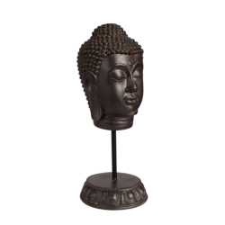 Tête de Bouddha en résine H34 déco zen  | Deco-Delight.com