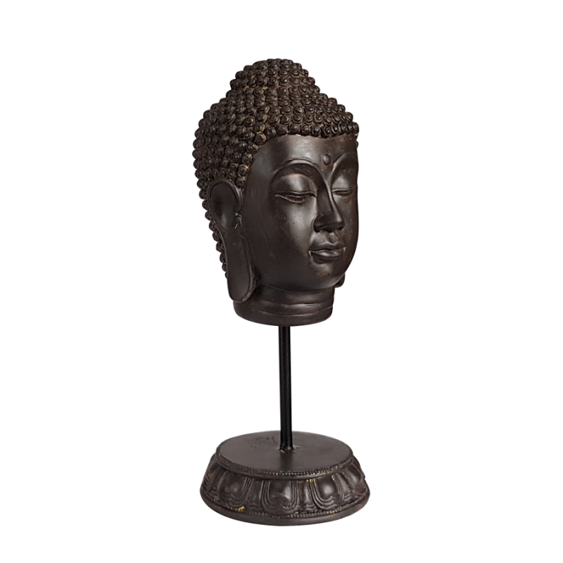 Tête de Bouddha en résine H34 déco zen  | Deco-Delight.com Tête de Bouddha en résine H34 déco zen  | Deco-Delight.com