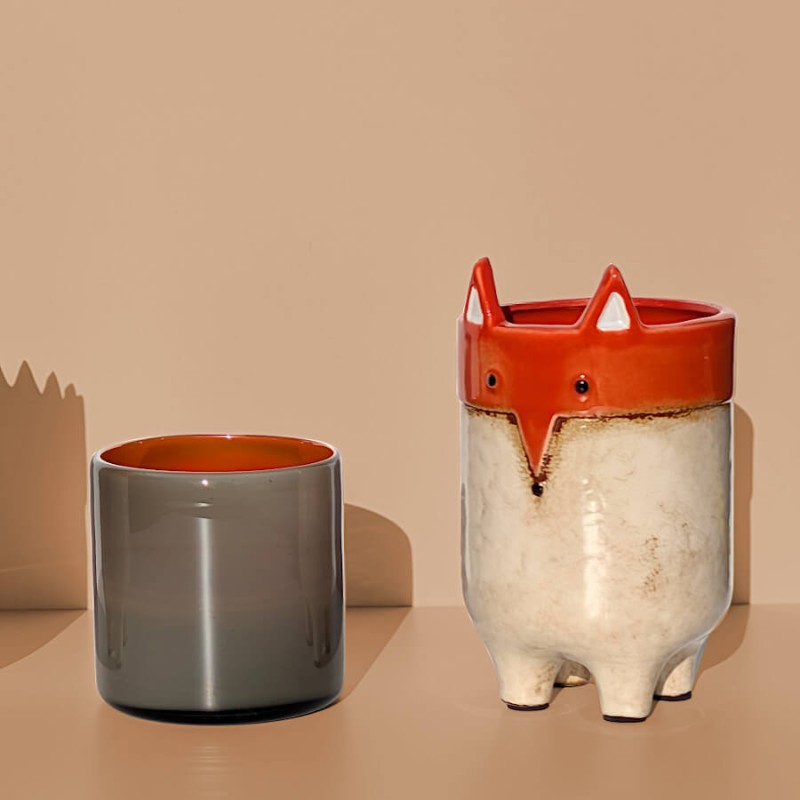 Cache-pot-tete-renard-pieds-h21-ocre-beige