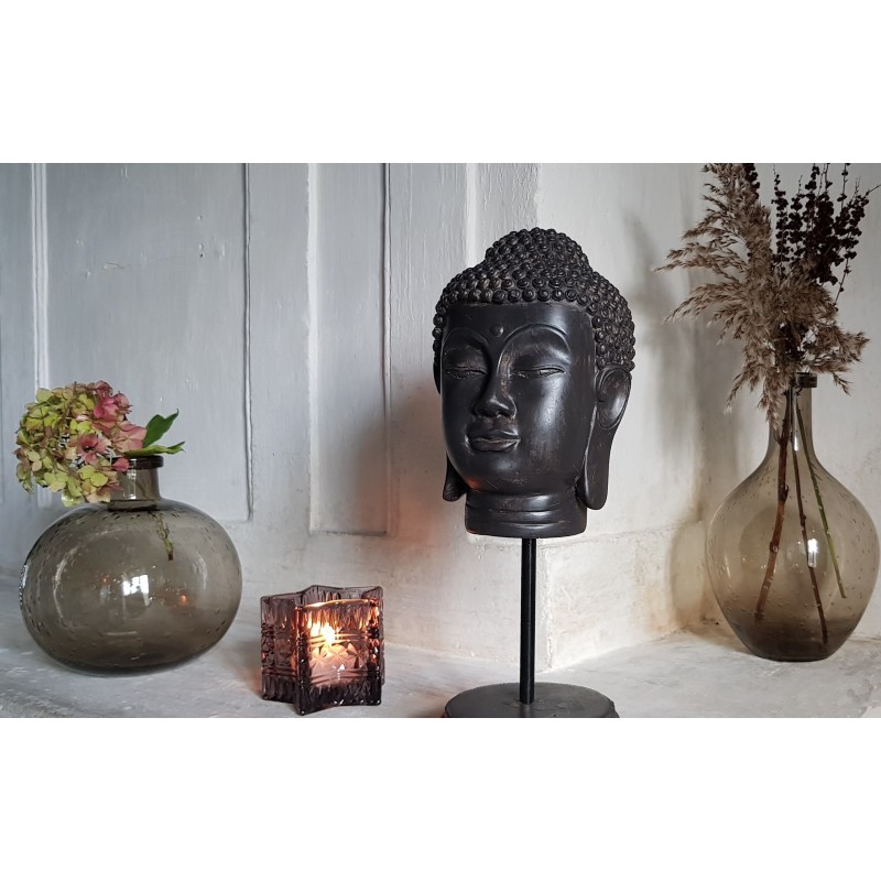 Tête de Bouddha en résine H34 déco zen  | Deco-Delight.com Tête de Bouddha en résine H34 déco zen  | Deco-Delight.com
