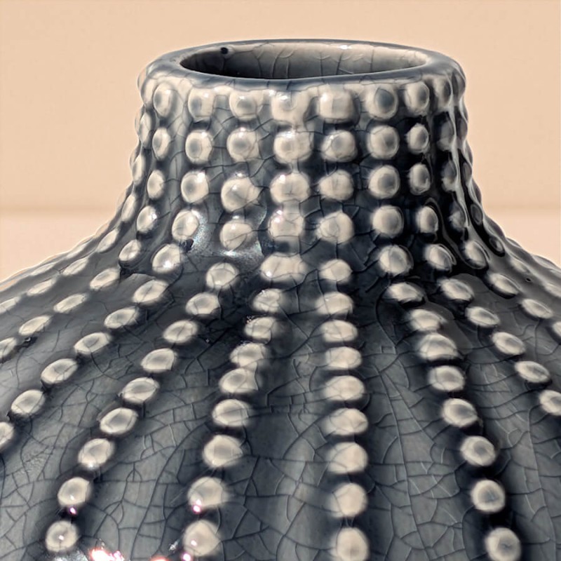 Vase boule oursin en céramique H12 cm | Deco-Delight.com