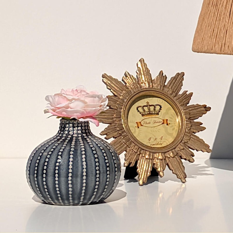 Vase boule oursin en céramique H12 cm | Deco-Delight.com