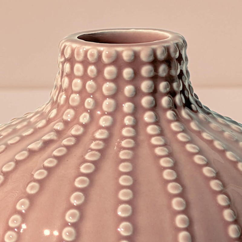Vase boule oursin en céramique H12 cm | Deco-Delight.com