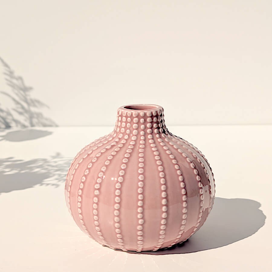 Vase boule oursin en céramique H12 cm | Deco-Delight.com