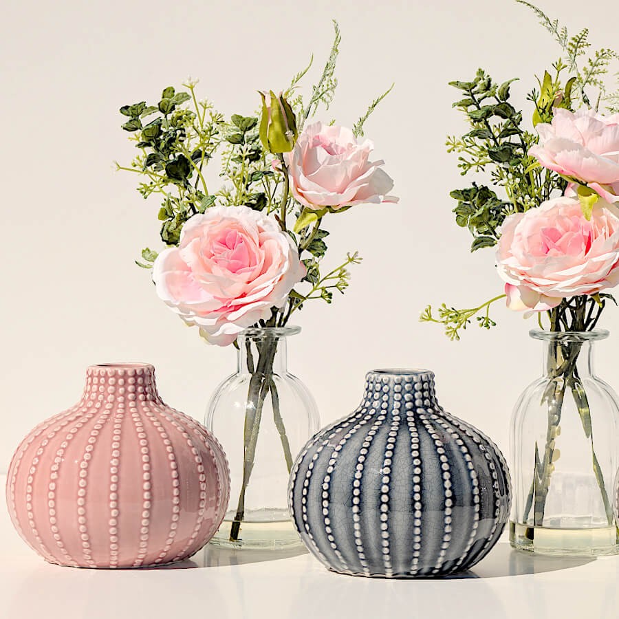 Vase boule oursin en céramique H12 cm | Deco-Delight.com