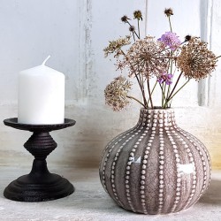 Vase boule oursin en céramique H12 cm | Deco-Delight.com
