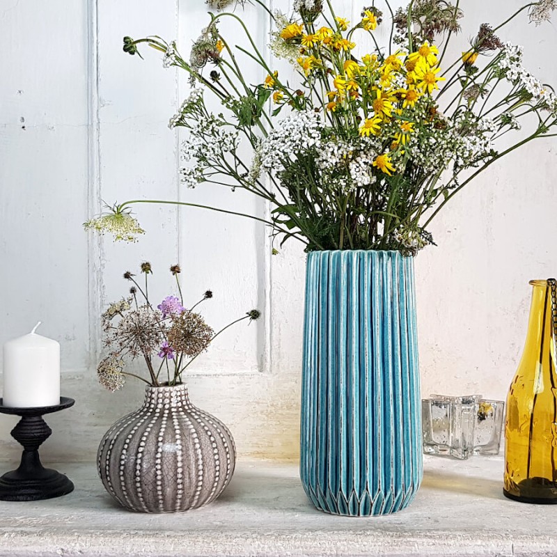 Vase boule oursin en céramique H12 cm | Deco-Delight.com