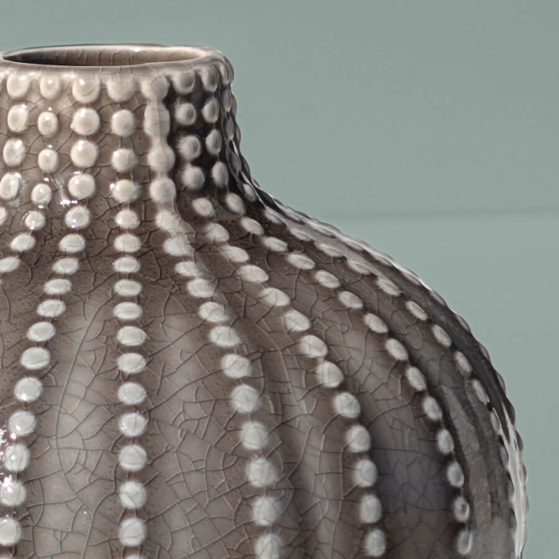 Vase boule oursin en céramique H12 cm | Deco-Delight.com