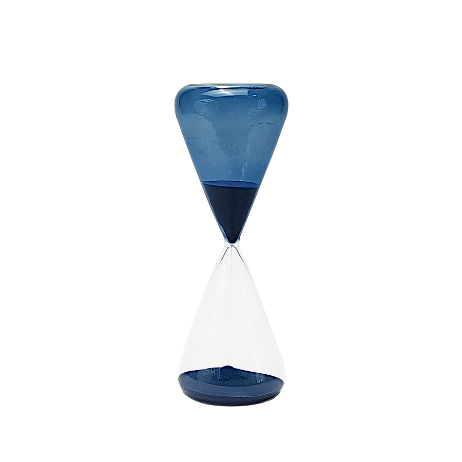 Sablier bleu foncé en verre | Deco-Delight.com Sablier bleu foncé en verre | Deco-Delight.com