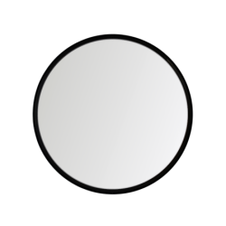 Miroir rond métal noir D40  | Deco-Delight.com